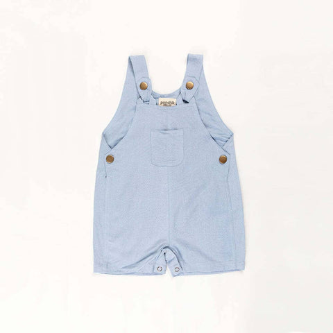 Darrahopens Baby & Kids > Boys Clothing Ponchik Babies + Kids - Cotton Dungaree Overalls - Capri Blue - 3-6 months