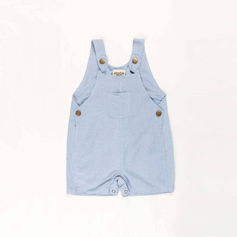 Darrahopens Baby & Kids > Boys Clothing Ponchik Babies + Kids - Cotton Dungaree Overalls - Capri Blue