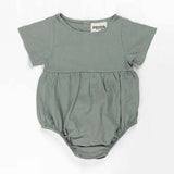 Darrahopens Baby & Kids > Boys Clothing Ponchik Babies + Kids - Linen Romper - Artichoke Green - Size 2y Only