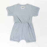 Darrahopens Baby & Kids > Boys Clothing Ponchik Babies + Kids - Ribbed Cotton Romper - Capri Blue - 0-3 months