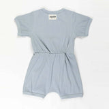 Darrahopens Baby & Kids > Boys Clothing Ponchik Babies + Kids - Ribbed Cotton Romper - Capri Blue