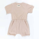 Darrahopens Baby & Kids > Boys Clothing Ponchik Babies + Kids - Ribbed Cotton Romper - Sugar Cookie - 12-18 months