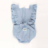 Darrahopens Baby & Kids > Boys Clothing Ponchik Babies + Kids Ruffle Back Romper - Capri Blue - 3 years