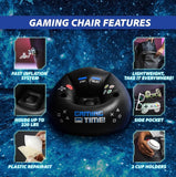 Darrahopens Baby & Kids > Gates & Playpens > Ball Pits & Play Pens Inflatable Gaming Chair for Kids & Teens with Cup Holders and Side Pocket - This Air Bean Bag Game Chair is The Perfect Furniture for Gamer Room Décor (Gaming Time with Ottoman) In Australia - Darrahopens