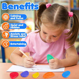 Darrahopens Baby & Kids > Gates & Playpens > Ball Pits & Play Pens Sensory Stone for Kids: 12 Pack Textured Soft Worry Stone for Autism Kids Calming -  Stress Toys for Students Anxiety Relief - Small Prizes Toys