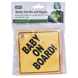 Darrahopens Baby & Kids > Gates & Playpens > Safety Gates & Safety Accessories 2 Pcs Baby On Board Car Safety Sign 13x13cm