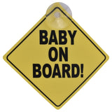 Darrahopens Baby & Kids > Gates & Playpens > Safety Gates & Safety Accessories 2 Pcs Baby On Board Car Safety Sign 13x13cm