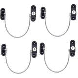 Darrahopens Baby & Kids > Gates & Playpens > Safety Gates & Safety Accessories 4 Pcs Black Window Stopper Childproof Lock Compatible with Various Brands