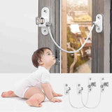 Darrahopens Baby & Kids > Gates & Playpens > Safety Gates & Safety Accessories 4 Pcs Black Window Stopper Childproof Lock Compatible with Various Brands