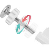 Darrahopens Baby & Kids > Gates & Playpens > Safety Gates & Safety Accessories 8 pcs Pressure Mounted Baby Proofing Wall Guards, Threaded Spindle ROds, Baby Safety Buffers For Stairs Doors, For