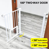 Darrahopens Baby & Kids > Gates & Playpens > Safety Gates & Safety Accessories Alston 76cm Tall Baby Pet Security Gate Safety Adjustable Width with Cat Door for House Doorways Stairs Guard Extension Part Width 12cm/24cm Wall Mount