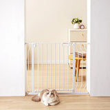 Darrahopens Baby & Kids > Gates & Playpens > Safety Gates & Safety Accessories Baby Gate, 749-990 mm Extra Wide, 762 mm High, Dog Gate for Stairs Doorways and House, White In Australia - Darrahopens