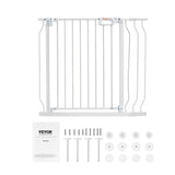 Darrahopens Baby & Kids > Gates & Playpens > Safety Gates & Safety Accessories Baby Gate, 749-990 mm Extra Wide, 762 mm High, Dog Gate for Stairs Doorways and House, White In Australia - Darrahopens