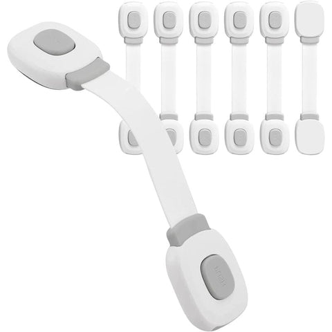 Darrahopens Baby & Kids > Gates & Playpens > Safety Gates & Safety Accessories Baby Safety Door Lock 6 Pieces, Drawer Lock Cupboard Latches And Fridge Safety Cupboard Child Protection Baby Home