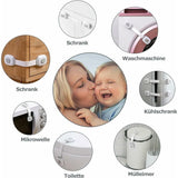 Darrahopens Baby & Kids > Gates & Playpens > Safety Gates & Safety Accessories Baby Safety Door Lock 6 Pieces, Drawer Lock Cupboard Latches And Fridge Safety Cupboard Child Protection Baby Home