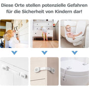 Darrahopens Baby & Kids > Gates & Playpens > Safety Gates & Safety Accessories Baby Safety Door Lock 6 Pieces, Drawer Lock Cupboard Latches And Fridge Safety Cupboard Child Protection Baby Home