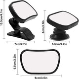 Darrahopens Baby & Kids > Gates & Playpens > Safety Gates & Safety Accessories Car rearview mirror - 1 mirror with 2 brackets - Backseat baby car rearview mirror - Child rearview mirror - Child safety mirror - Adjustable car rearview mirror - 360° rotatable