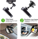 Darrahopens Baby & Kids > Gates & Playpens > Safety Gates & Safety Accessories Car rearview mirror - 1 mirror with 2 brackets - Backseat baby car rearview mirror - Child rearview mirror - Child safety mirror - Adjustable car rearview mirror - 360° rotatable