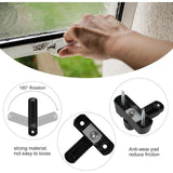 Darrahopens Baby & Kids > Gates & Playpens > Safety Gates & Safety Accessories Sash Jammer Additional Window Lock, 4 Door Window Locks Block Aluminum Alloy With 8X Screws, Home Security, Child