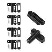 Darrahopens Baby & Kids > Gates & Playpens > Safety Gates & Safety Accessories Sash Jammer Additional Window Lock, 4 Door Window Locks Block Aluminum Alloy With 8X Screws, Home Security, Child