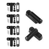 Darrahopens Baby & Kids > Gates & Playpens > Safety Gates & Safety Accessories Sash Jammer Additional Window Lock, 4 Door Window Locks Block Aluminum Alloy With 8X Screws, Home Security, Child