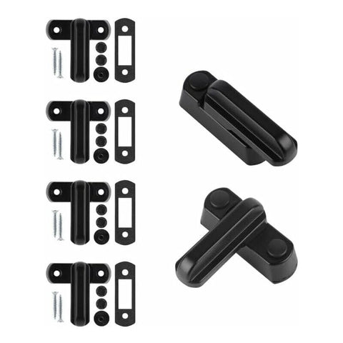 Darrahopens Baby & Kids > Gates & Playpens > Safety Gates & Safety Accessories Sash Jammer Additional Window Lock, 4 Door Window Locks Block Aluminum Alloy With 8X Screws, Home Security, Child