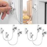 Darrahopens Baby & Kids > Gates & Playpens > Safety Gates & Safety Accessories Window Lock Childproof 4 pcs White Compatible with Various Brands