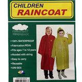 Darrahopens Baby & Kids > Girl's Clothing > Girl's Shirts & T-shirts 2 PCs of PEVA CHILDS' RAINCOATs fits 7~12years - Yellow
