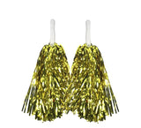 Darrahopens Baby & Kids > Girl's Clothing > Girl's Shirts & T-shirts 4 Sets/8pcs Metallic Team Girls' Cheerleading Dance Party Dress Pom Poms Pompoms - Red