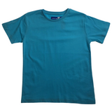 Darrahopens Baby & Kids > Girl's Clothing > Girl's Shirts & T-shirts KIDS PLAIN T SHIRT Childrens Child 100% COTTON Boys Girls Basic Blank Tee Top - Bright Mint - 10