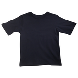 Darrahopens Baby & Kids > Girl's Clothing > Girl's Shirts & T-shirts KIDS PLAIN T SHIRT Childrens Child 100% COTTON Boys Girls Basic Blank Tee Top - Navy - 8