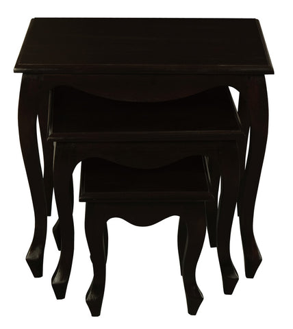 Darrahopens Baby & Kids > Girl's Clothing > Girl's Shirts & T-shirts Queen Ann Nest of Table Set of 3 (Chocolate)