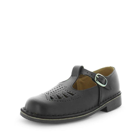 Darrahopens Baby & Kids > Girl's Clothing > Girl's Shoes WILDE SCHOOL Girl's JENNY-Jnr School Black/Smooth Shoe 1US
