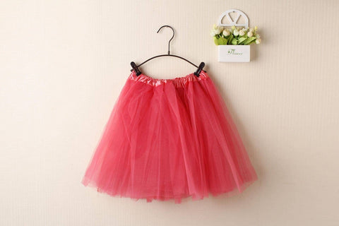 Darrahopens Baby & Kids > Girls Clothing New Kids Tutu Skirt Baby Princess Dressup Party Girls Costume Ballet Dance Wear, Watermelon Red, Kids