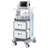 Darrahopens Baby & Kids > Kid's Furniture > Changing Tables VEVOR 3 Tiers Lab Carts, Lab Utility Cart with 2 Drawers & 1 Top Tray, Mobile Medical Cart with ABS Material, Lab Rolling Cart with 4 Silent Wheels for Lab, Clinic, Hospital, Salon, White