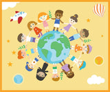 Darrahopens Baby & Kids > Kid's Furniture Jooyes Children's Hand-in-Hand Earth Carpet 200 x 240