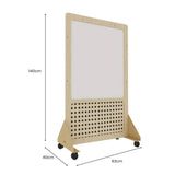 Darrahopens Baby & Kids > Kid's Furniture Jooyes Magnetic Mobile Discover Whiteboard with Pegboard - H140cm