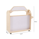 Darrahopens Baby & Kids > Kid's Furniture Jooyes STEAM Trolley 3-in-1 Mobile Shelf Cabinet With 9 Storage Boxes