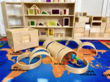 Darrahopens Baby & Kids > Kid's Furniture Jooyes Wooden Arches and Tunnels Building Blocks Set 20pcs