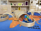 Darrahopens Baby & Kids > Kid's Furniture Jooyes Wooden Arches and Tunnels Building Blocks Set 20pcs