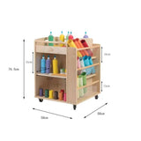 Darrahopens Baby & Kids > Kid's Furniture Jooyes Wooden Art Craft Material Storage Trolley