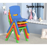 Darrahopens Baby & Kids > Kid's Furniture Keezi Kids Table and Chairs Study Desk Furniture 120CM Plastic Table 8 Chairs