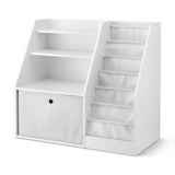 Darrahopens Baby & Kids > Kid's Furniture > Kid's Bookcases & Shelves Keezi Kids Bookshelf Children Bookcase Organizer Storage Rack Display Drawer White
