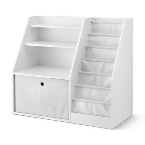 Darrahopens Baby & Kids > Kid's Furniture > Kid's Bookcases & Shelves Keezi Kids Bookshelf Children Bookcase Organizer Storage Rack Display Drawer White