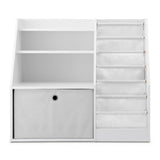 Darrahopens Baby & Kids > Kid's Furniture > Kid's Bookcases & Shelves Keezi Kids Bookshelf Children Bookcase Organizer Storage Rack Display Drawer White