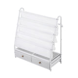 Darrahopens Baby & Kids > Kid's Furniture > Kid's Bookcases & Shelves Keezi Kids Bookshelf Metal Storage Rack Toy Organiser Display Shelf Drawer White