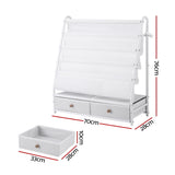 Darrahopens Baby & Kids > Kid's Furniture > Kid's Bookcases & Shelves Keezi Kids Bookshelf Metal Storage Rack Toy Organiser Display Shelf Drawer White