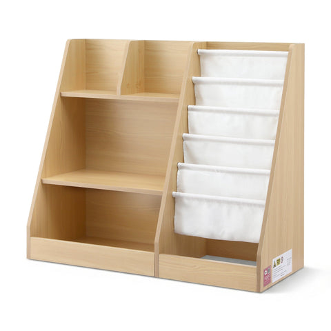 Darrahopens Baby & Kids > Kid's Furniture > Kid's Bookcases & Shelves Keezi Kids Bookshelf Wood Bookcase Children Storage Rack Display Shelves Holder