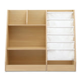 Darrahopens Baby & Kids > Kid's Furniture > Kid's Bookcases & Shelves Keezi Kids Bookshelf Wood Bookcase Children Storage Rack Display Shelves Holder