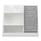 Darrahopens Baby & Kids > Kid's Furniture > Kid's Bookcases & Shelves Keezi Kids Bookshelf Wood Bookcase Toddler Toys Storage Rack Display Shelves